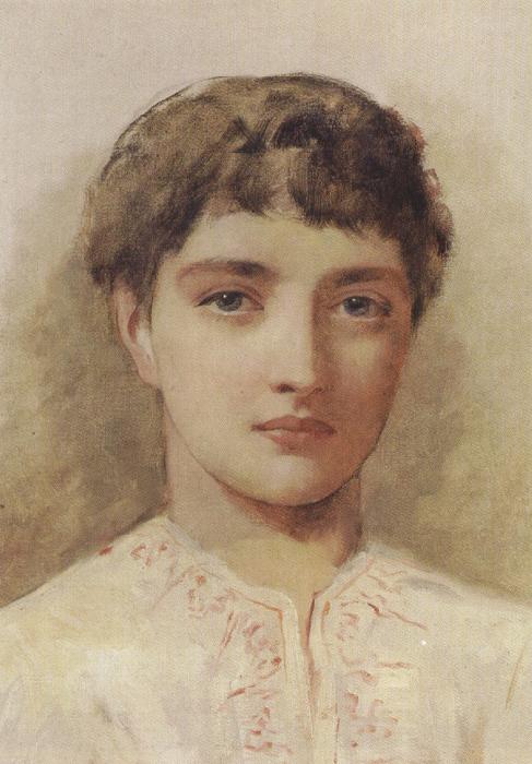 Edwin long,R.A. Head Studies of young Girls (mk37)